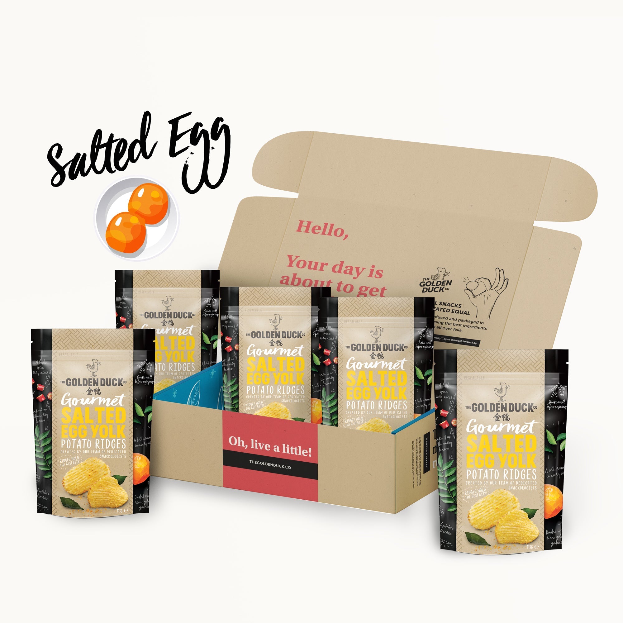 Snackbox Medley: Salted Egg Yolk Potato Ridges