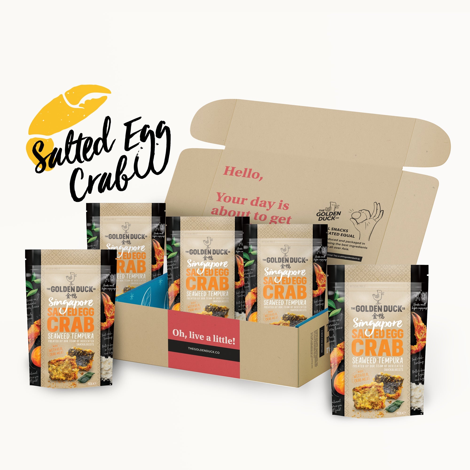 Snackbox Medley: Salted Egg Crab Seaweed Tempura