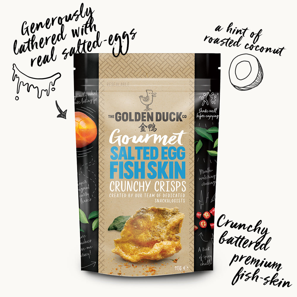 Snackbox Medley: Salted Egg Yolk Fish Skin Crisps